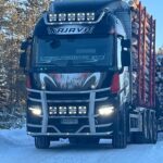 team kajava tukkirekka keula talvella